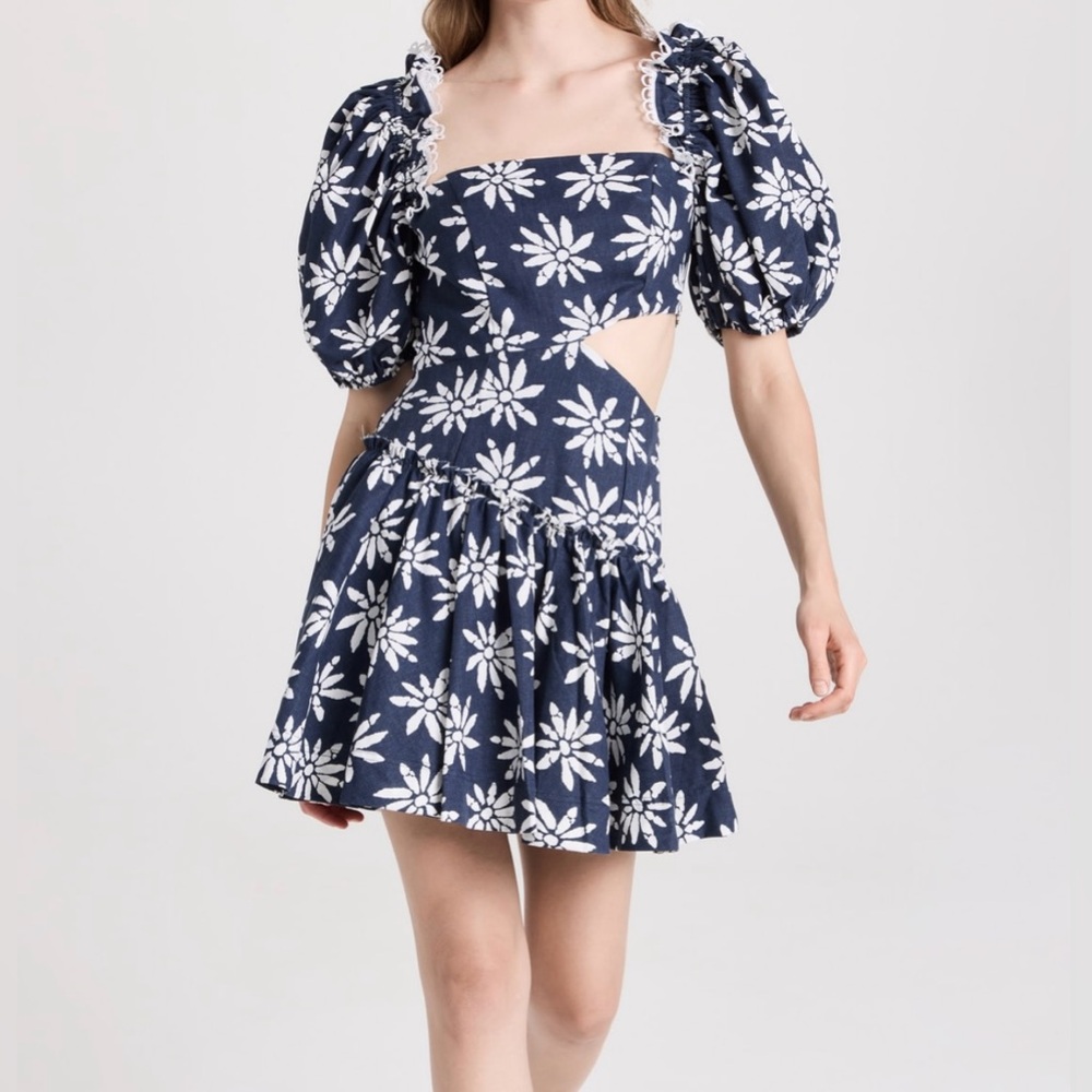 En Saison Navy and White Floral Dress